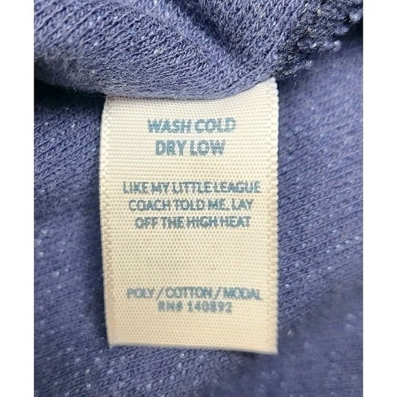 Marine Layer Sweater Shawl Neck Denim Blue Sz S Davis Lightweight Cotton Blend - Picture 9 of 9